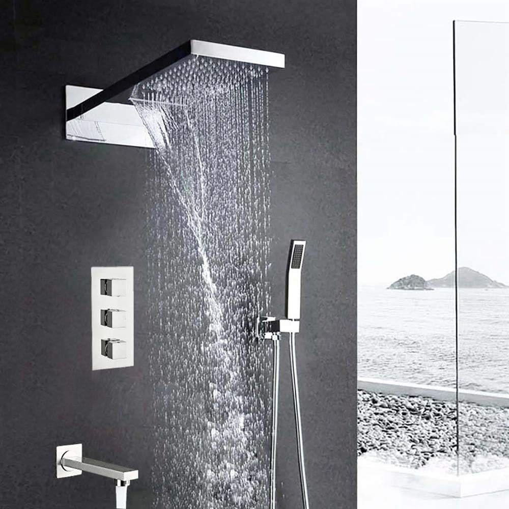 Fontana Lima 20 Inch Led Chrome Shower System