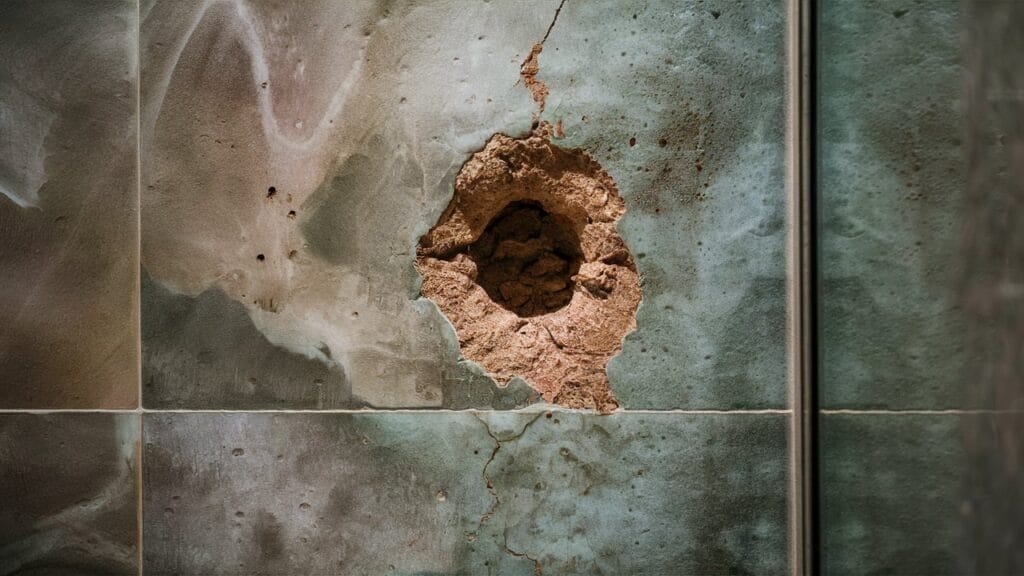 How To Fix A Hole In Shower Wall