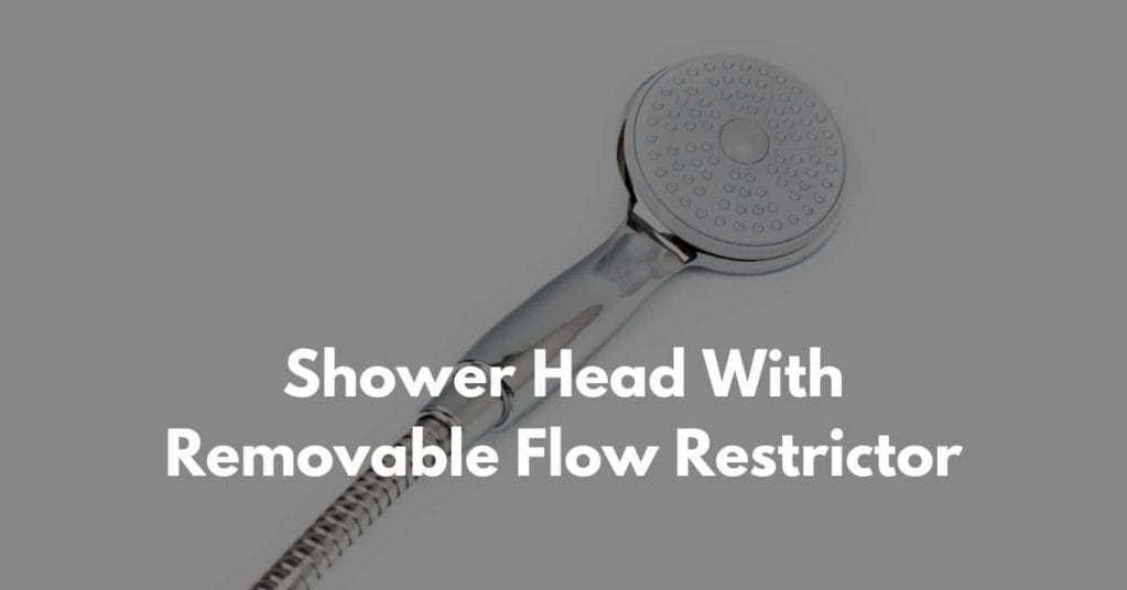 Shower Head With Removable Flow Restrictor