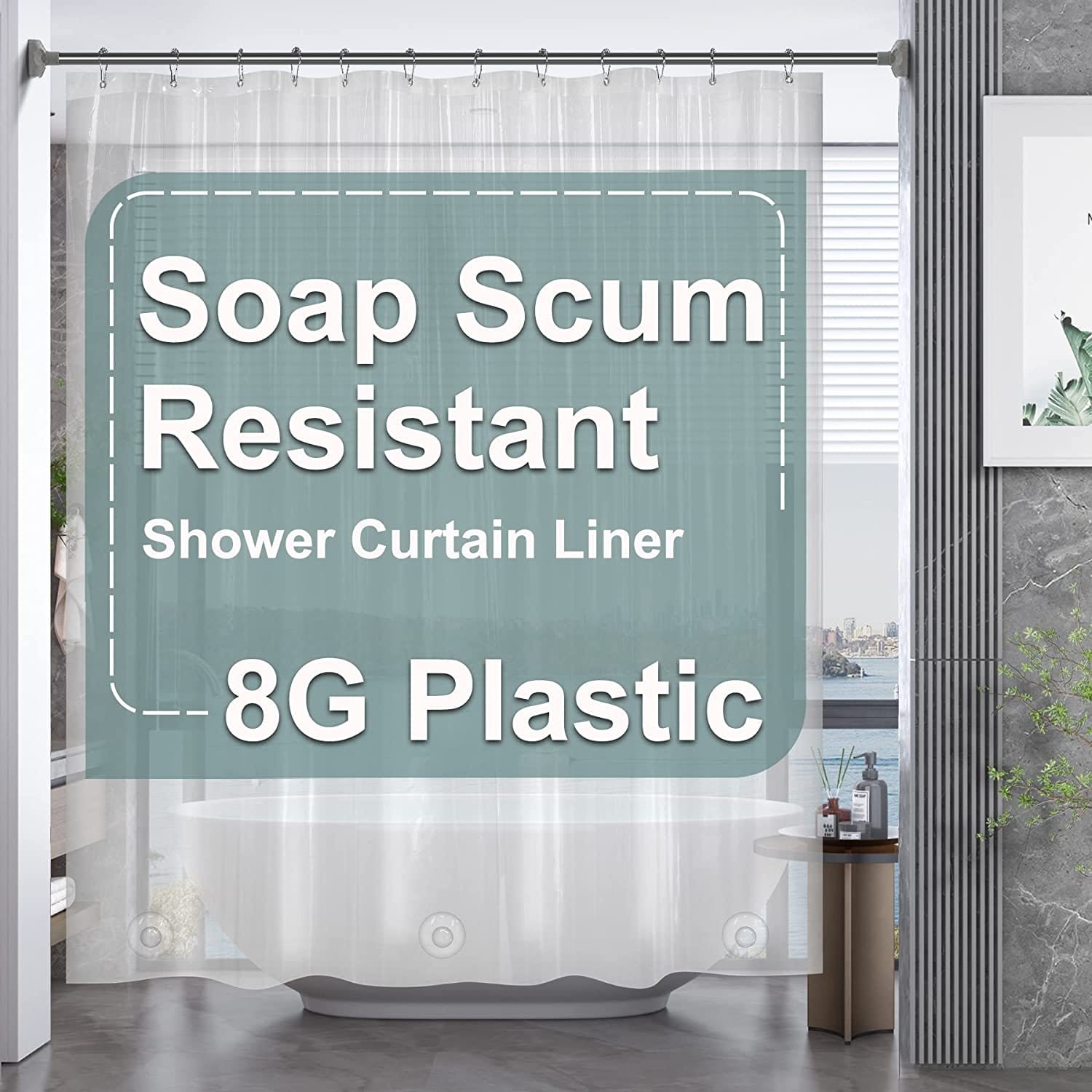 7 Best Weighted Shower Curtain Liners That Stay In Place